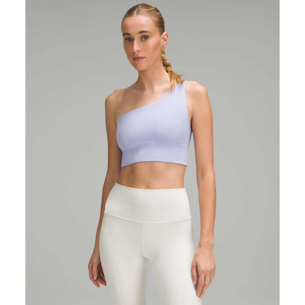 NWT $58 Lululemon Align Asymmetrical Bra C/D Lilac Esther Womens 10